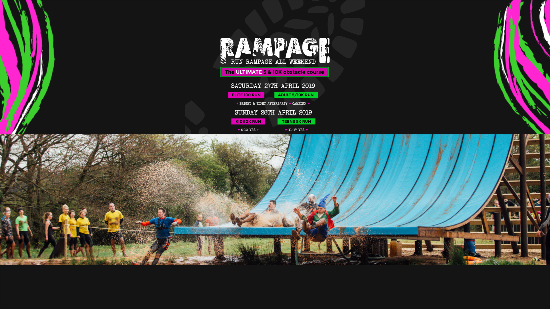 Rampage 2019 webpage banner with image